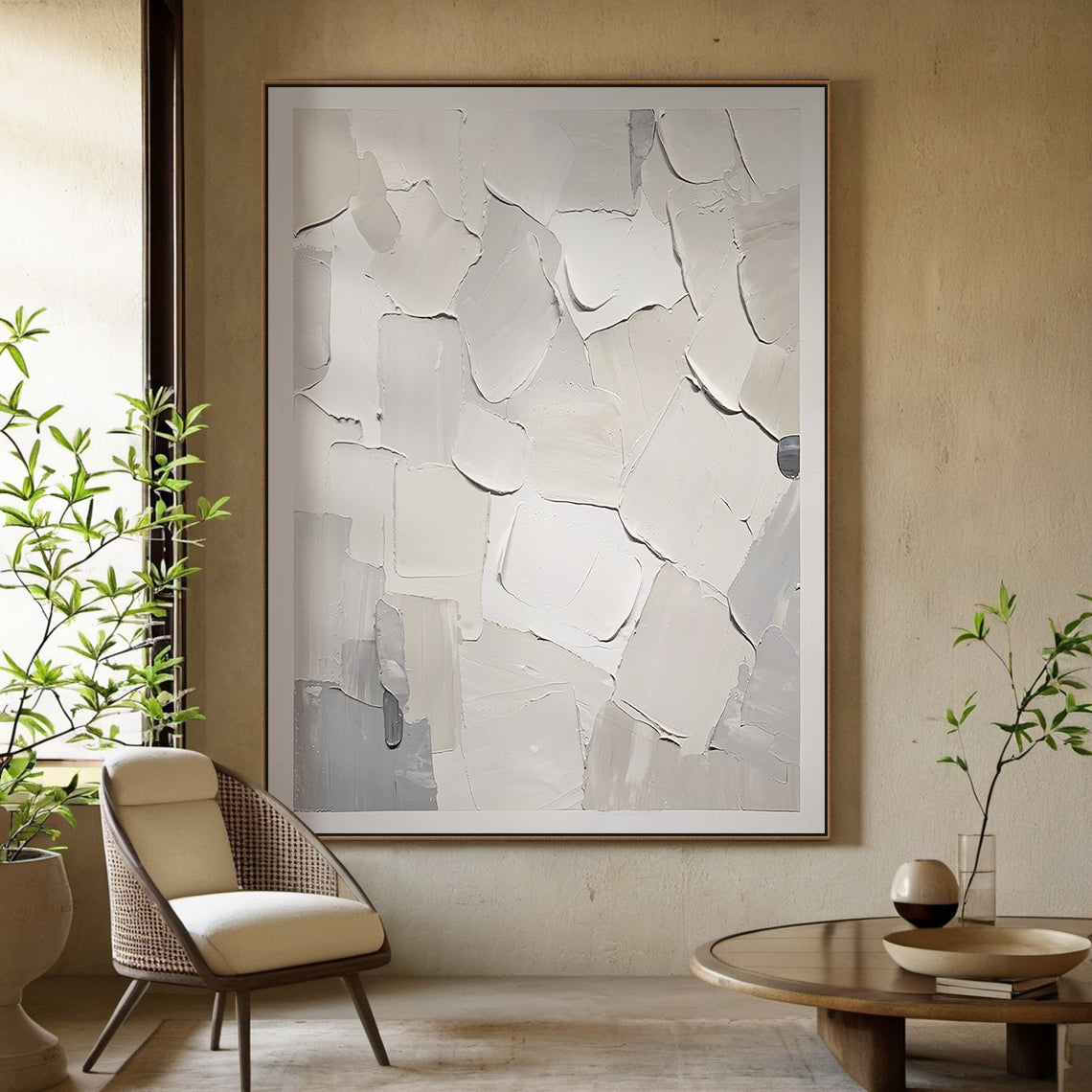 Gray Textured Mural 3:4 #G003
