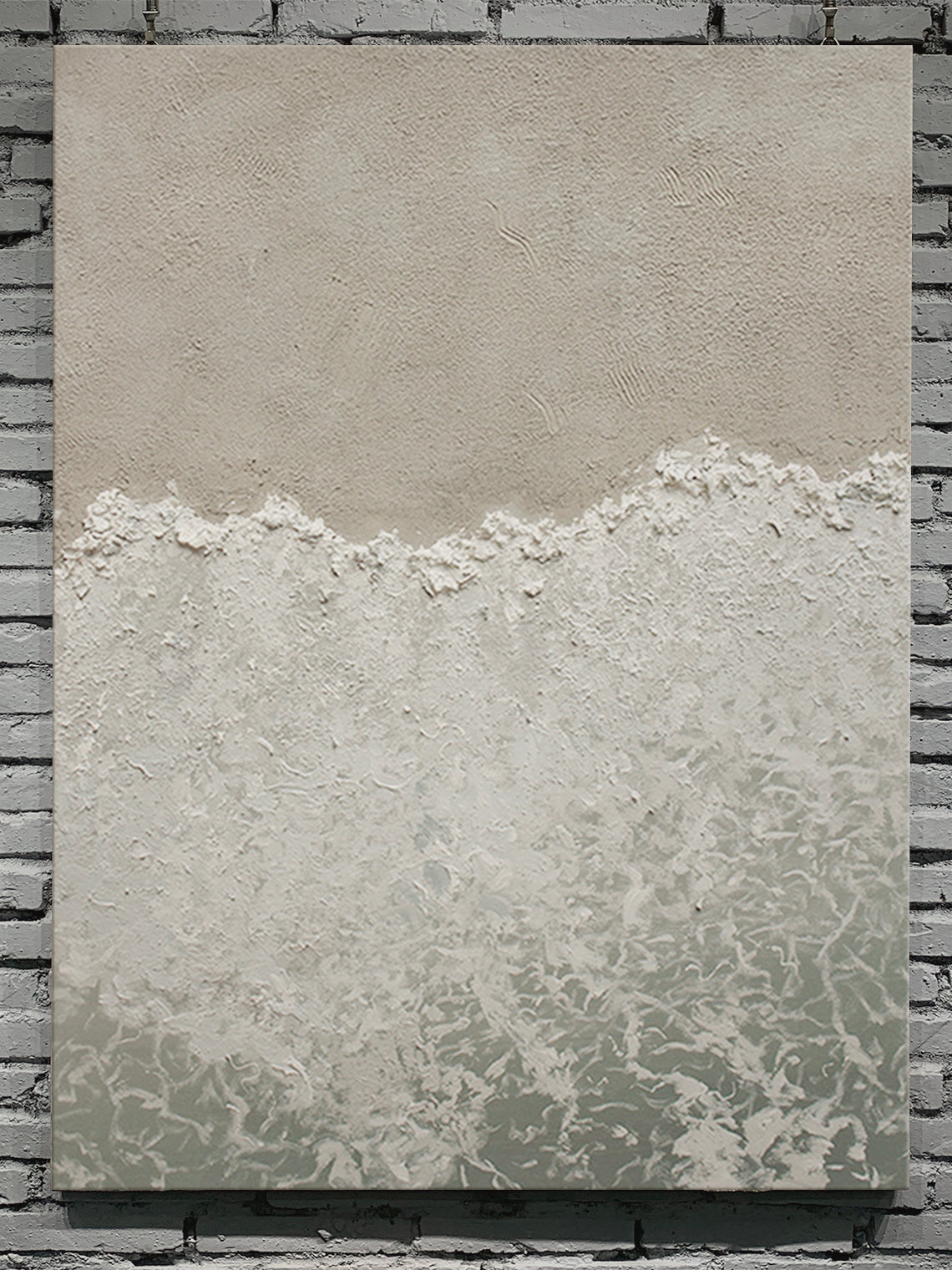 White Textured Wave 1:2 #WM003