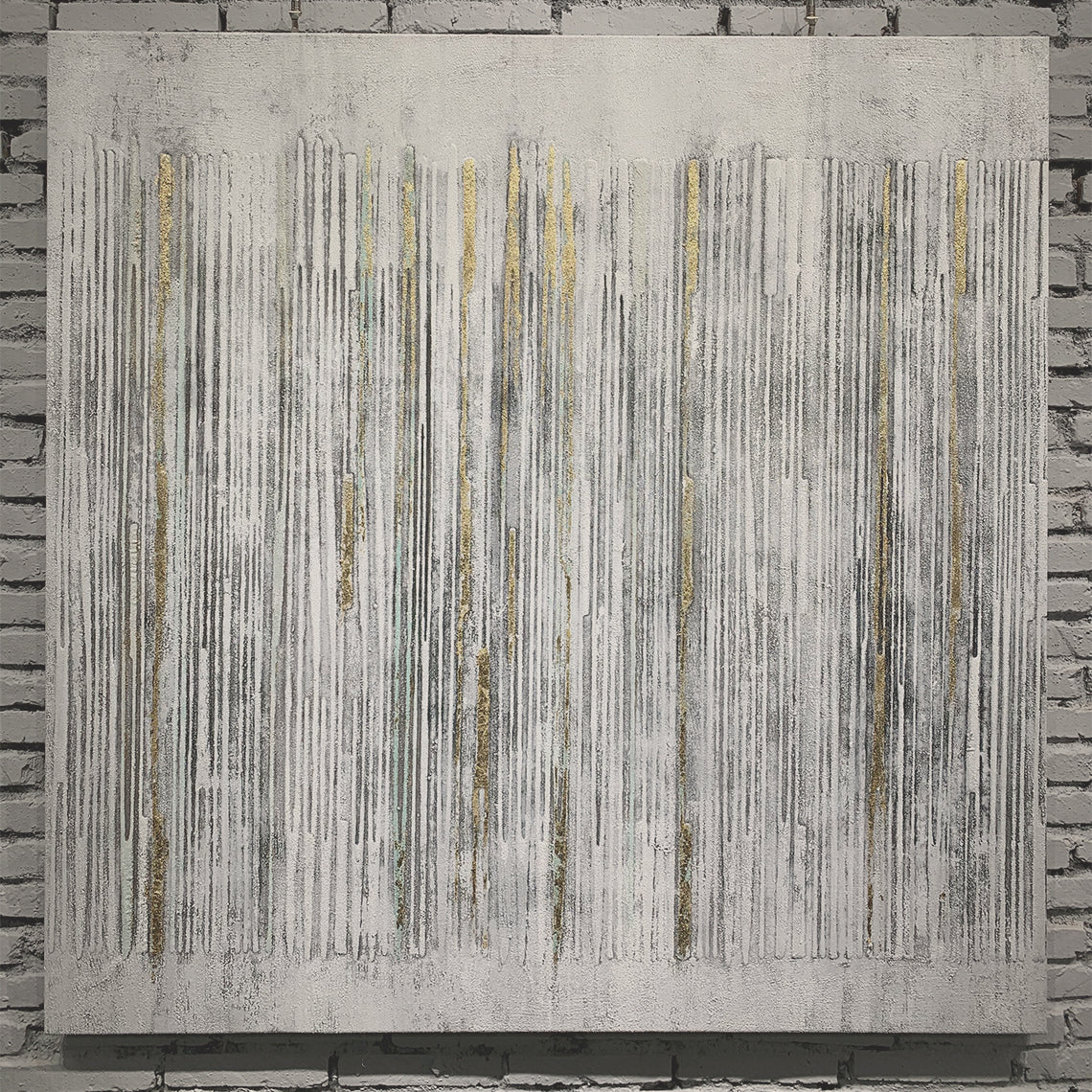 Gray Textured Rain 3:4 #G001