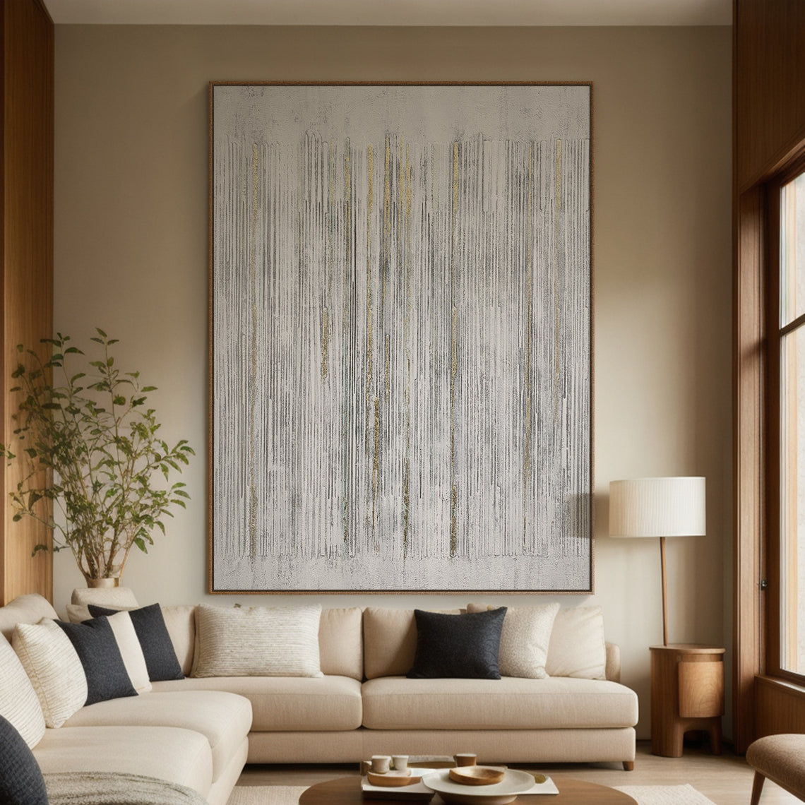 Gray Textured Rain 1:1 #G001