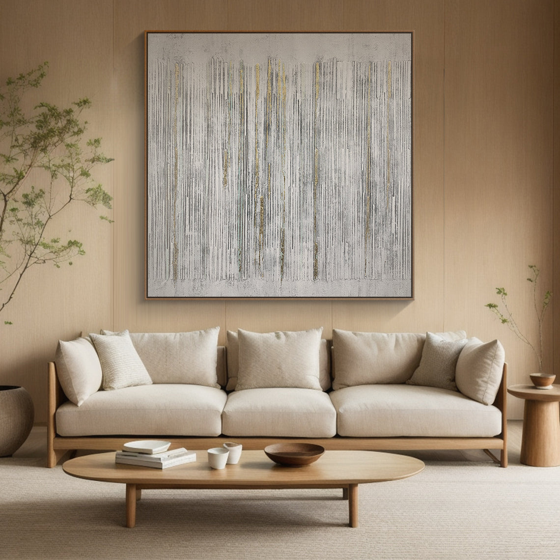 Gray Textured Rain 1:1 #G001