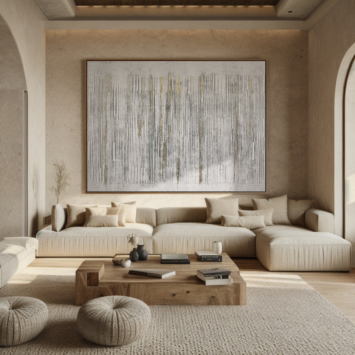 Gray Textured Rain 1:1 #G001