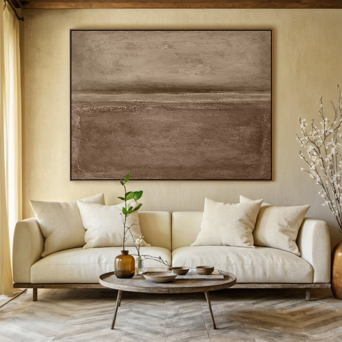 Abstract Textured Brown Landscape 3:2 #BT001