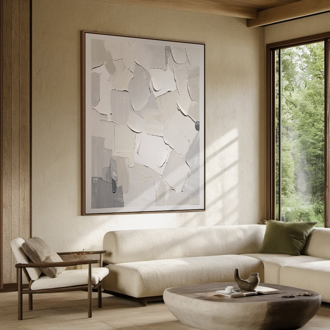 Gray Textured Mural 3:4 #G003