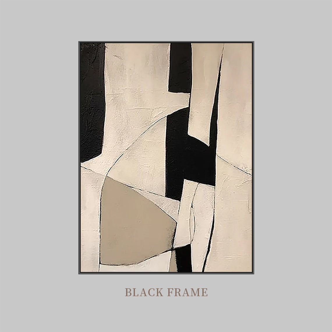 Abstract Black & White Streak 1:2 #GA002