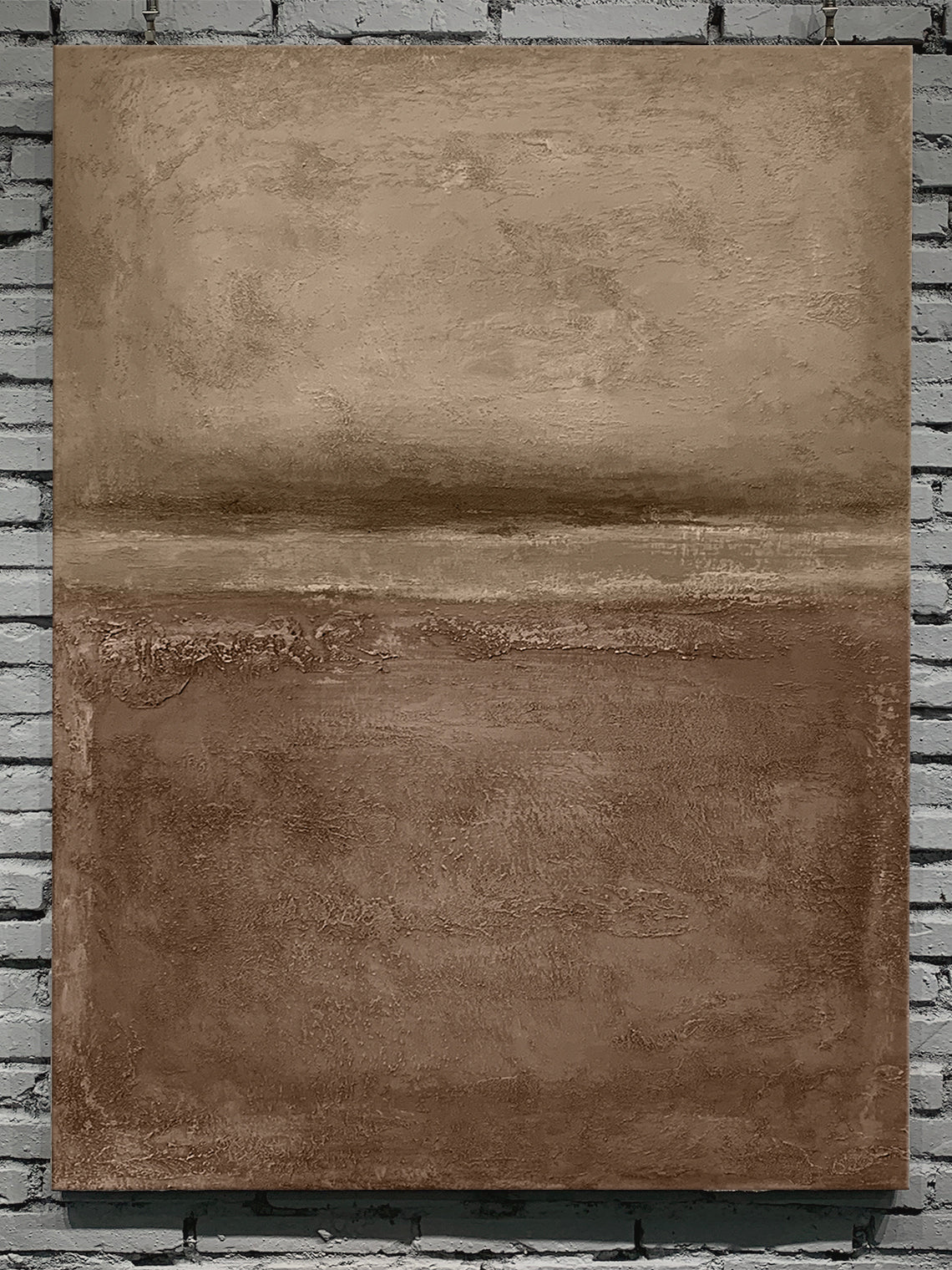 Abstract Textured Brown Landscape 1:2 #BT001